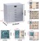 Jewelry Box for Women, 6 Layer Lockable Large Jewelry Holder Organizer with 5 Drawers for Jewelry Storage, Big Jewelry Box for Womens’ Christmas Gift (gray)